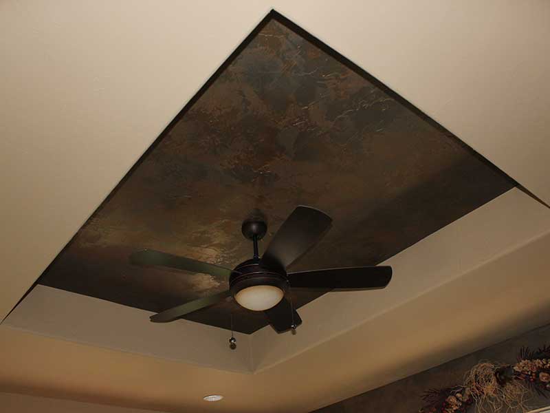 Tray Ceiling Glaze and Plaster