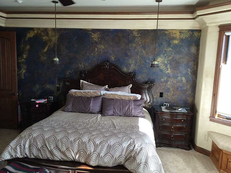 Master Bedroom Glaze and Plaster